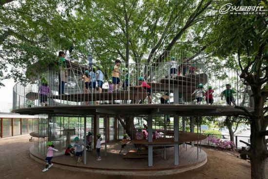 树屋合一 日本超级环保幼儿园(4)